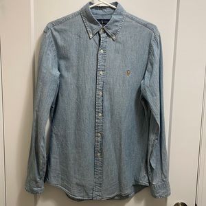 EUC Polo Ralph Lauren Button Down Shirt in Denim